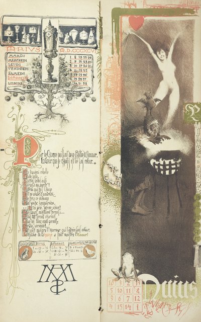 The Love Potion, the Month of May for a Magic Calendar Published in 